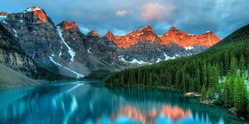 fotografia de paisagem - lago canadense verde