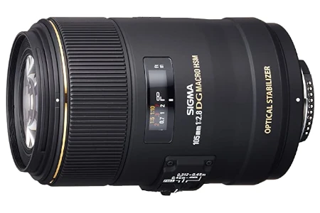 Sigma Lente macro 258306 105 mm F2.8 EX DG OS HSM para câmera Nikon DSLR Preto