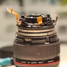 mecanica lente canon