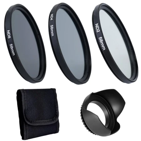 Kit de filtros de lente de câmera profissional